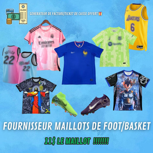 FOURNISSEUR MAILLOTS DE FOOT/BASKET